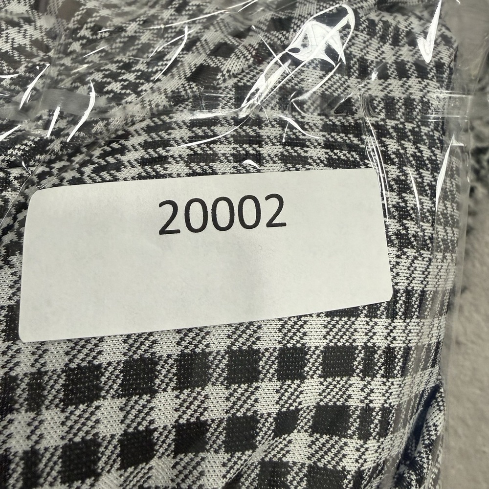 Eloquii Womens‎ Size 22 Plaid Belted Jumpsuit Wide Leg Black White Plus Career - Picture 16 of 16